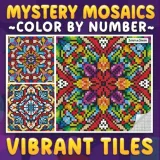 Раскраска по номерам Maximus Prime — Загадочная мозаика Vibrant Tiles: узоры-плитки, для взрослых и подростков, 80 стр. — фото 2