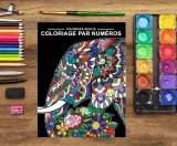 Раскраска по номерам Papeterie Bleu — Животные, для взрослых и подростков, французское издание, 74 стр. — фото 2