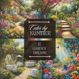 Раскраска по номерам Hue & Number — Сад мечты: цветы, растения, бабочки, 28 стр. — фото 2