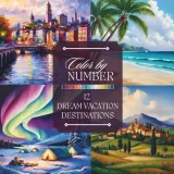 Раскраска по номерам Hue & Number — Места для отпуска: пляжи, горы, пейзажи, 28 стр. — фото 2