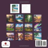Раскраска по номерам Hue & Number — Места для отпуска: пляжи, горы, пейзажи, 28 стр. — фото 3