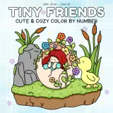 Раскраска по номерам Adam Davis — Tiny Friends, милые уютные рисунки для подростков и взрослых, 88 стр. — фото 1