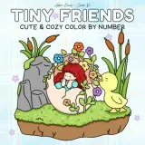 Раскраска по номерам Adam Davis — Tiny Friends, милые уютные рисунки для подростков и взрослых, 88 стр. — фото 2