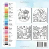 Раскраска по номерам Adam Davis — Tiny Friends, милые уютные рисунки для подростков и взрослых, 88 стр. — фото 3