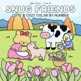 Раскраска по номерам Adam Davis — Snug Friends, милые уютные рисунки для подростков и взрослых, 88 стр. — фото 2