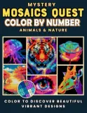 Раскраска по номерам Pixel Art Books — Mystery Mosaics Quest: животные и природа, пиксель-арт, 106 стр. — фото 2