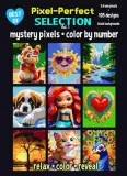 Раскраска по номерам Raya Jewel — Pixel-Perfect Selection, 105 загадочных рисунков на чёрном фоне, Vol. 1, 216 стр. — фото 2