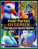 Раскраска по номерам Raya Jewel — Pixel-Parfait: птицы, загадочная мозаика, 92 стр. — фото 1