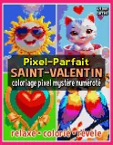 Раскраска по номерам Raya Jewel — Pixel-Parfait: День святого Валентина, загадочная мозаика, 92 стр. — фото 1