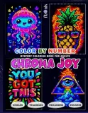 Раскраска по номерам Fibo Nix — Chroma Joy, загадочная пиксельная мозаика для взрослых, 100 стр. — фото 2