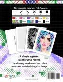 Раскраска по номерам ArtGrid Publishing — 101 цветная пиксельная картинка, штриховка и заливка, 216 стр. — фото 3