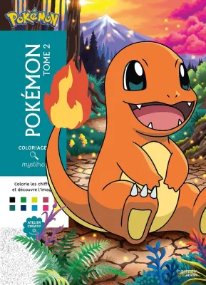 Раскраска по номерам Hachette Heroes — Загадочные раскраски Pokémon, том 2, 112 стр.