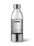 Бутылка Aarke PET 650 мл для газированной и обычной воды, без BPA, прозрачная, серебристый металл — фото 1