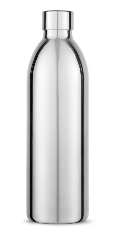 Бутылка стальная Aarke To Go 1000 мл для Carbonator 3, двойные стенки с вакуумом, нержавеющая сталь SUS304, серебристая