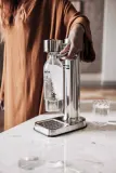 Бутылки Aarke PET 1000 мл, набор 2 шт, для газированной и негазированной воды, без BPA, прозрачные с серебристым — фото 3