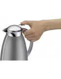 Термос Alfi Gusto 1 л Space Grey, нержавеющая сталь, колба из закалённого стекла, AirControl, сделано в Германии, серый — фото 4