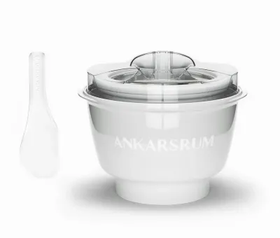 Насадка-мороженица Ankarsrum для кухонной машины Assistent Original на 1,5 л мороженого белая