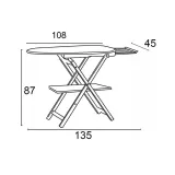 Гладильная доска Arredamenti Astir 135x45 см коричневая — фото 4