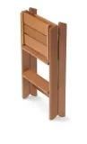Стремянка складная деревянная Arredamenti Osimo 67 x 61 см с двумя ступенями коричневая — фото 2
