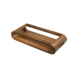 Поднос деревянный Artelegno VASD из массива ореха 15 x 37 см, двусторонний, сервировочный — фото 1