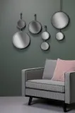 Двойное декоративное зеркало Be Pure Chain XL, металл, латунный цвет, высота 108 см — фото 2