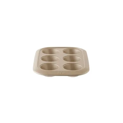 Форма для кексов и маффинов BergHOFF Leo Balance на 6 ячеек 6,5×2,5 см, 29×20 см, углеродистая сталь