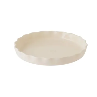 Форма для пирога и тарта BergHOFF Leo Balance 28 см, 1,5 л, волнистый край, каменная керамика, бежевая