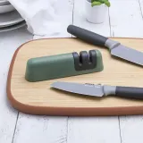 Точилка для ножей BergHOFF Leo двухступенчатая, зелёная, для ножей из нержавеющей стали — фото 3
