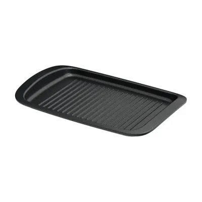 Гриль-плита Plancha BergHOFF Leo Graphite 42 x 27,5 см, керамическое покрытие CeraGreen, графитовая