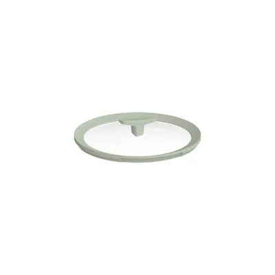 Крышка стеклянная BergHOFF Balance Sage 28 см, натриево-известковое стекло, силиконовый обод, слив, духовка до 180 градусов