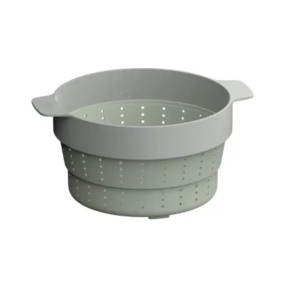 Вставка-пароварка и дуршлаг BergHOFF Leo Balance Sage 24 см 2 в 1, складная, силикон