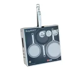 Набор сковород BergHOFF Dina Helix 20, 24 и 28 см, 3 предмета, нержавеющая сталь, капсульное дно, индукция, духовка до 250 градусов — фото 3