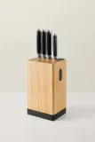 Набор ножей в бамбуковом блоке BergHOFF Leo Graphite, 4 ножа, кованая нержавеющая сталь, со встроенной точилкой — фото 2