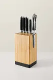 Набор ножей в бамбуковом блоке BergHOFF Leo Graphite, 4 ножа, кованая нержавеющая сталь, со встроенной точилкой — фото 4