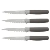 Набор ножей для стейка BergHOFF Leo Balance Grey 4 шт, зубчатые клинки из нержавеющей стали — фото 1
