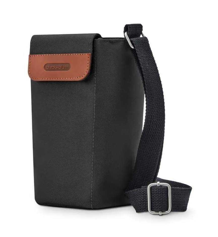 Термосумка для бутылки Black+Blum Bottlebag Outdoor 11,5 × 10,5 × 20 см, с регулируемым ремнём, чёрная