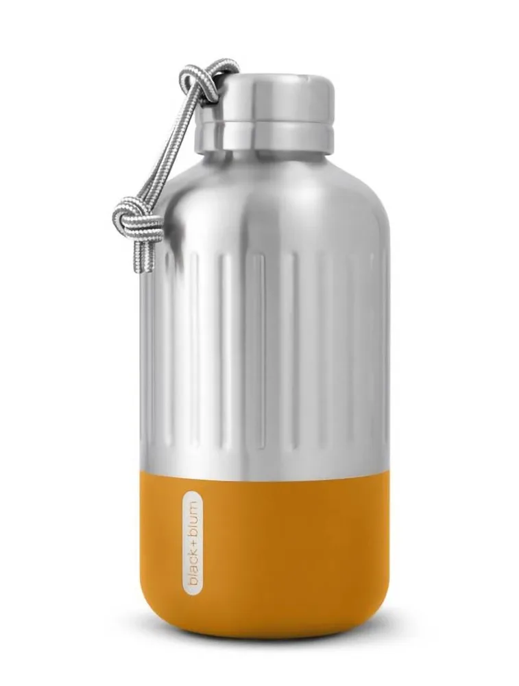 Термобутылка Black+Blum Explorer 650 мл из нержавеющей стали, вакуумная изоляция, серебристая с оранжевым низом