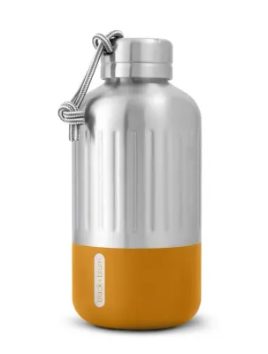 Термобутылка Black+Blum Explorer 650 мл из нержавеющей стали, вакуумная изоляция, серебристая с оранжевым низом
