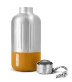 Термобутылка Black+Blum Explorer 650 мл из нержавеющей стали, вакуумная изоляция, серебристая с оранжевым низом — фото 3