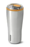 Термокружка Black+Blum New Version 600 мл, нержавеющая сталь 18/8 и тритан, крышка с фиксатором, серебристая с оранжевым — фото 1