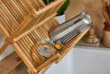 Термокружка Black+Blum New Version 600 мл, нержавеющая сталь 18/8 и тритан, крышка с фиксатором, серебристая с оранжевым — фото 4