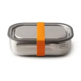 Ланч-бокс стальной Black+Blum L, с разделителем, клапаном в крышке и вилкой, оранжевый — фото 1