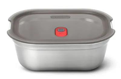 Контейнер для еды Black+Blum стальной прямоугольный L 1200 мл, с герметичной крышкой и замком