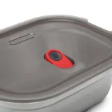 Контейнер для еды Black+Blum стальной прямоугольный L 1200 мл, с герметичной крышкой и замком — фото 3