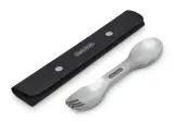 Ложки-вилки туристические Black+Blum Outdoor, набор 4 шт с чехлом, нержавеющая сталь 304/18-8, 20,5 см — фото 3