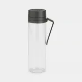 Бутылка для воды Brabantia Make & Take 0,5 л с ситечком для фруктов и трав, пластик, тёмно-серая Dark Grey — фото 1