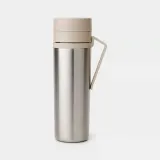 Термобутылка Brabantia Make & Take 0,5 л из нержавеющей стали, вакуумная изоляция, бежевая Soft Beige — фото 1