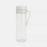 Бутылка для воды Brabantia Make & Take 0,5 л с ситечком для фруктов и трав, пластик, светло-серая Light Grey — фото 1