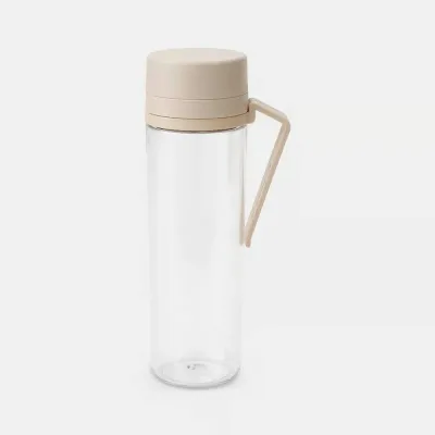 Бутылка для воды Brabantia Make & Take 0,5 л с ситечком для фруктов и трав, пластик, мягкий бежевый Soft Beige