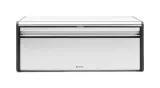 Хлебница прямоугольная Brabantia Matt Steel, сталь, 18 л, настенный монтаж, серебристая — фото 1